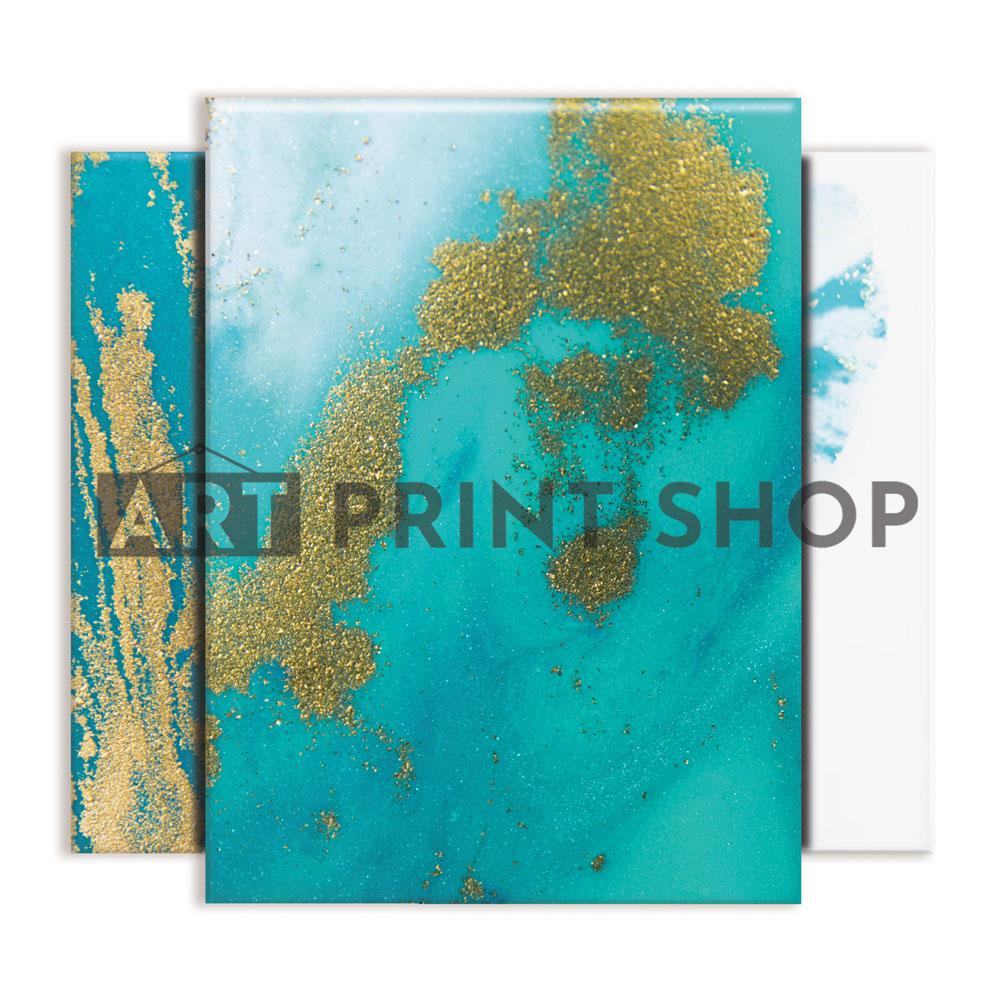 Ocean Marble Trio Canvas Print wall art product Ana Babii / Shutterstock