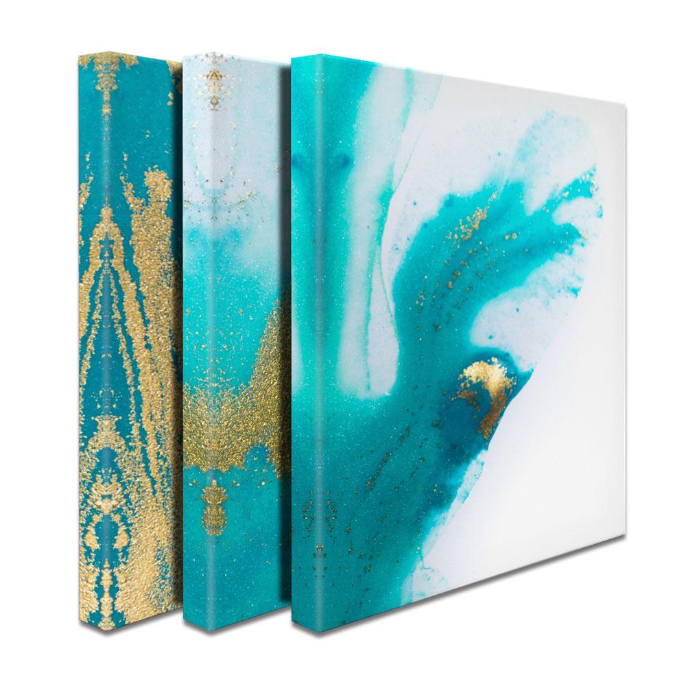 Ocean Marble Trio Canvas Print wall art product Ana Babii / Shutterstock