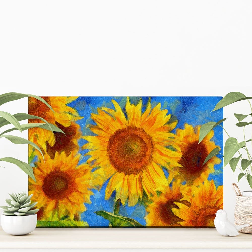 Orange Sunflowers Canvas Print wall art product VLukas / Shutterstock