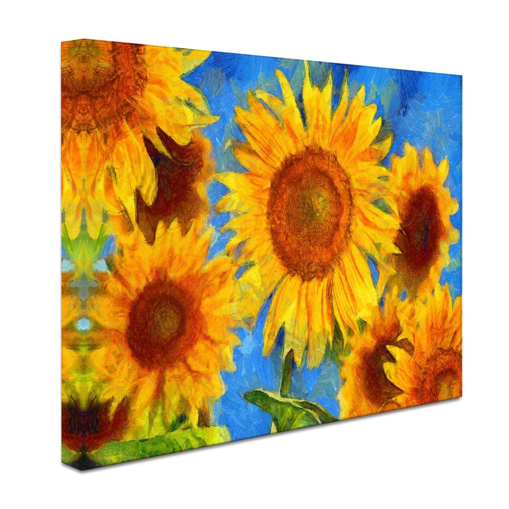 Orange Sunflowers Canvas Print wall art product VLukas / Shutterstock