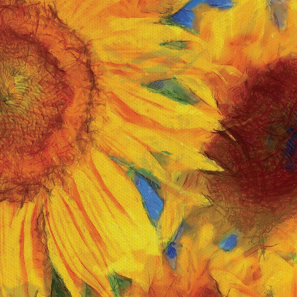 Orange Sunflowers Canvas Print wall art product VLukas / Shutterstock