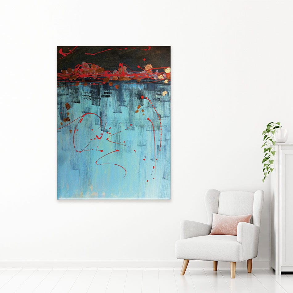 Out Of The Blue Canvas Print wall art product Jane Brookshaw