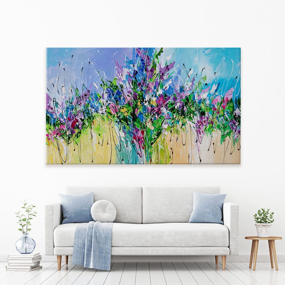 Palette Knife Florals Canvas Print wall art product Olga Tkachyk