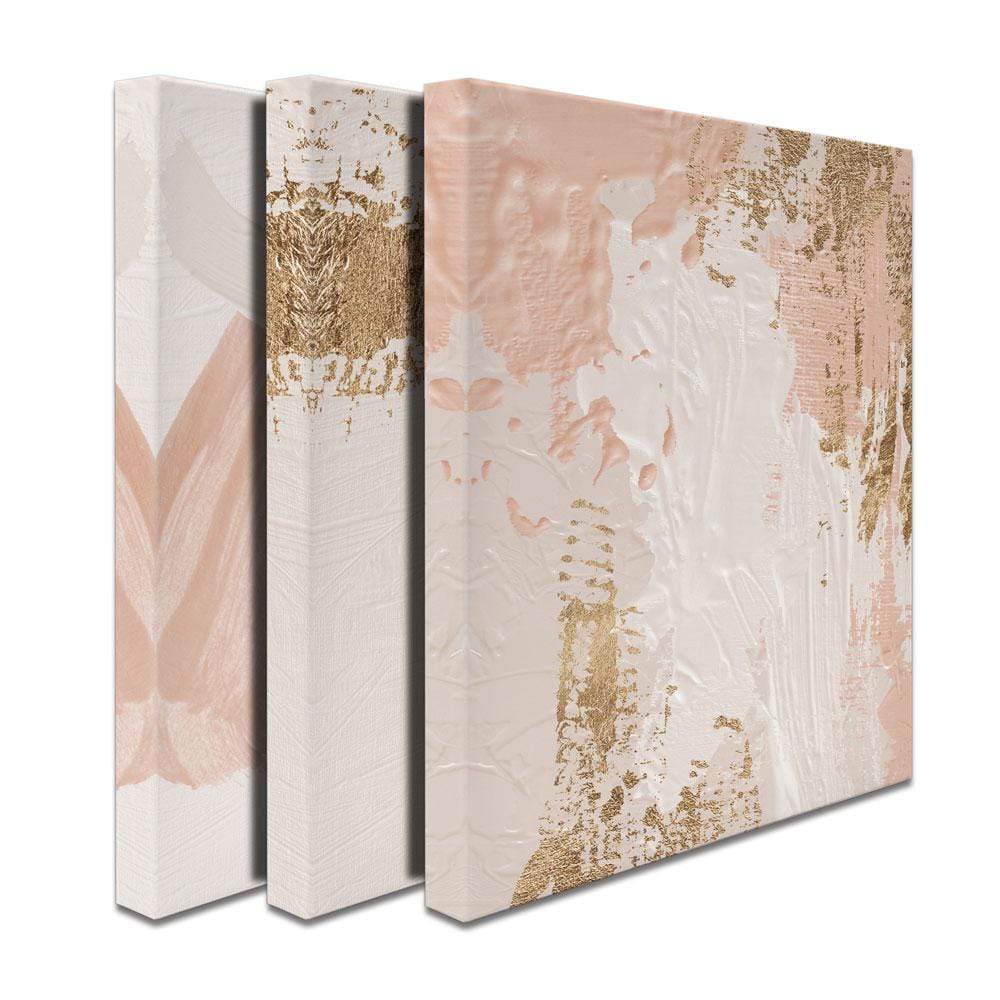 Peachy Abstract Trio Canvas Print wall art product VerisStudio / Shutterstock