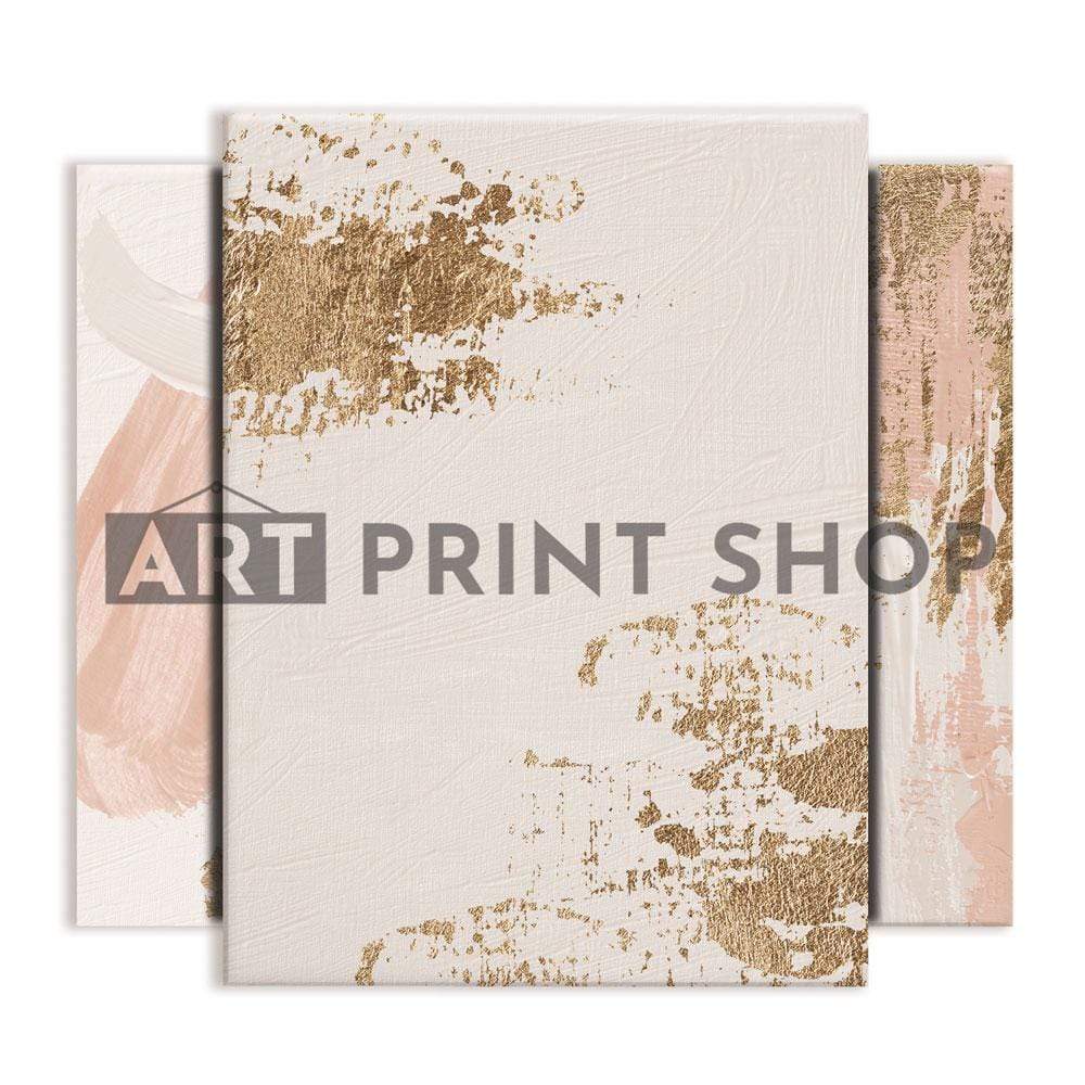 Peachy Abstract Trio Canvas Print wall art product VerisStudio / Shutterstock