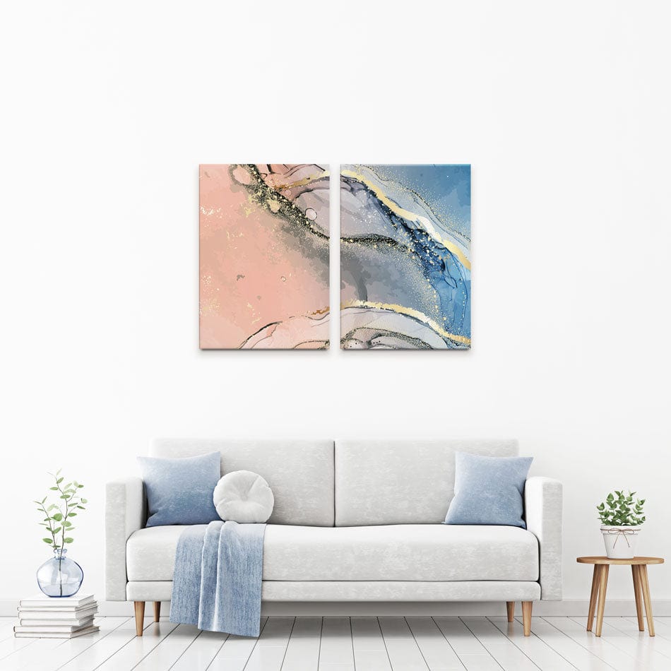 Pink And Blue Duo Canvas Print wall art product Milat_oo / Shutterstock