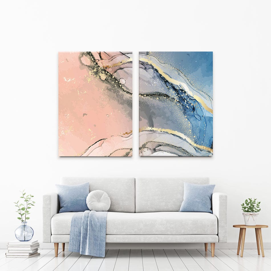 Pink And Blue Duo Canvas Print wall art product Milat_oo / Shutterstock