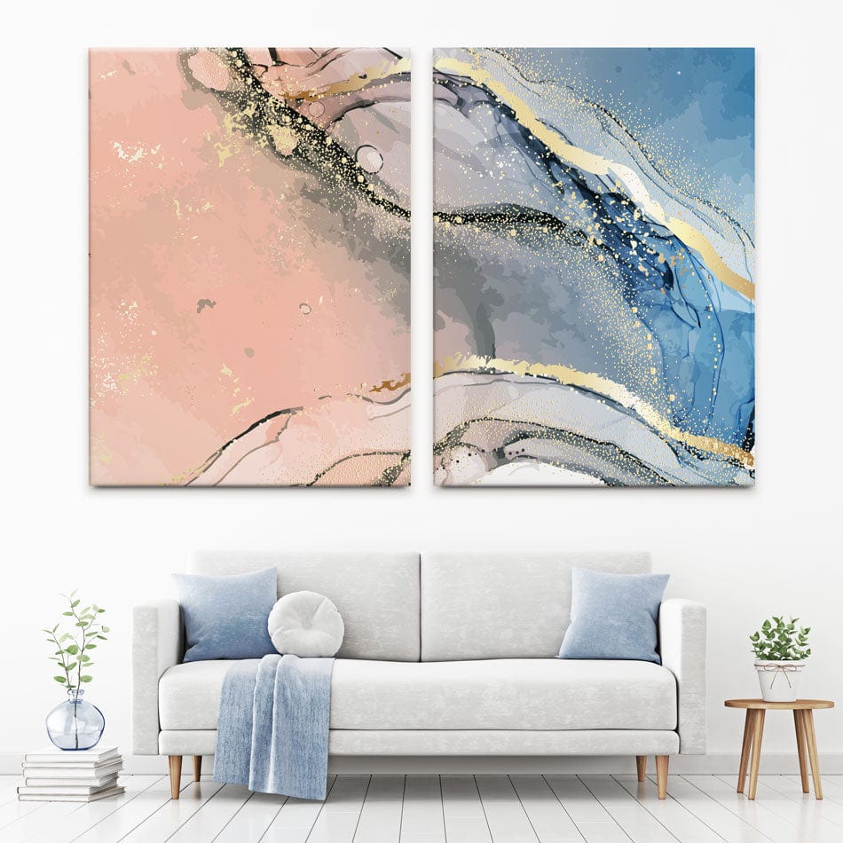 Pink And Blue Duo Canvas Print wall art product Milat_oo / Shutterstock