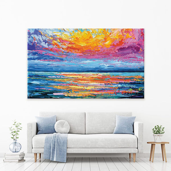 Pink Sunset Canvas Print – Art Print Shop