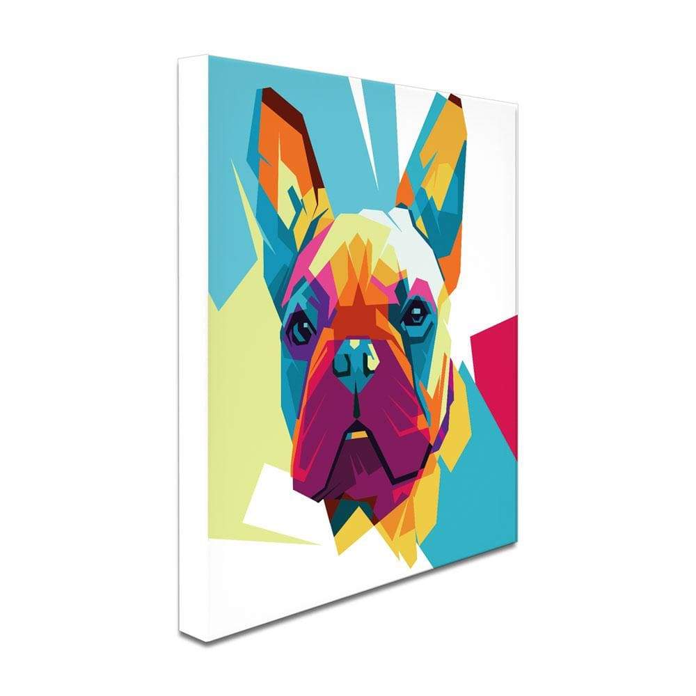 Rainbow Pop Art Frenchie Canvas Print wall art product E setiawan / Shutterstock