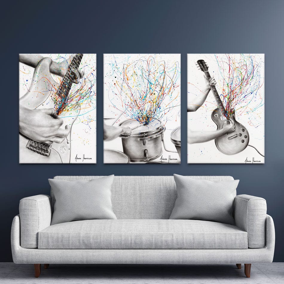 Rock And Roll Trio Canvas Print wall art product Ashvin Harrison