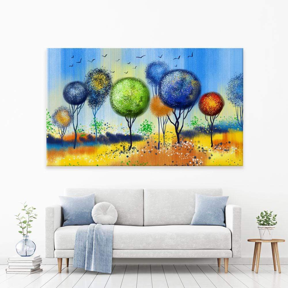 Spherical Trees Of Colour Canvas Print wall art product Tim Kats / Shutterstock