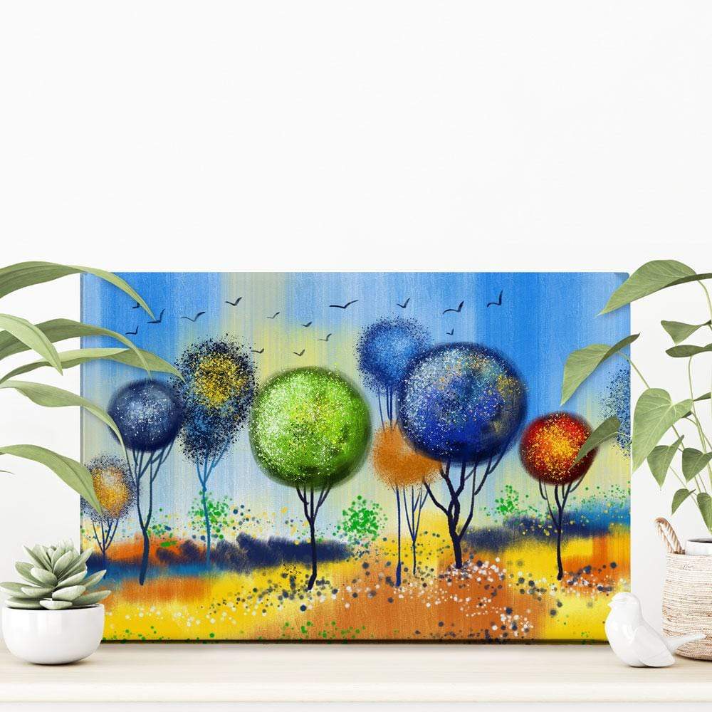 Spherical Trees Of Colour Canvas Print wall art product Tim Kats / Shutterstock