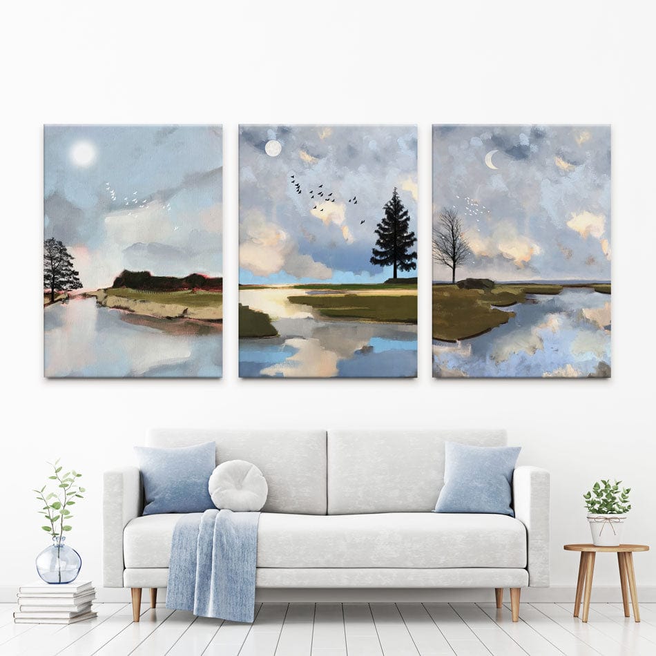 Sunrise To Sunset Trio Canvas Print wall art product Greatart / Shutterstock