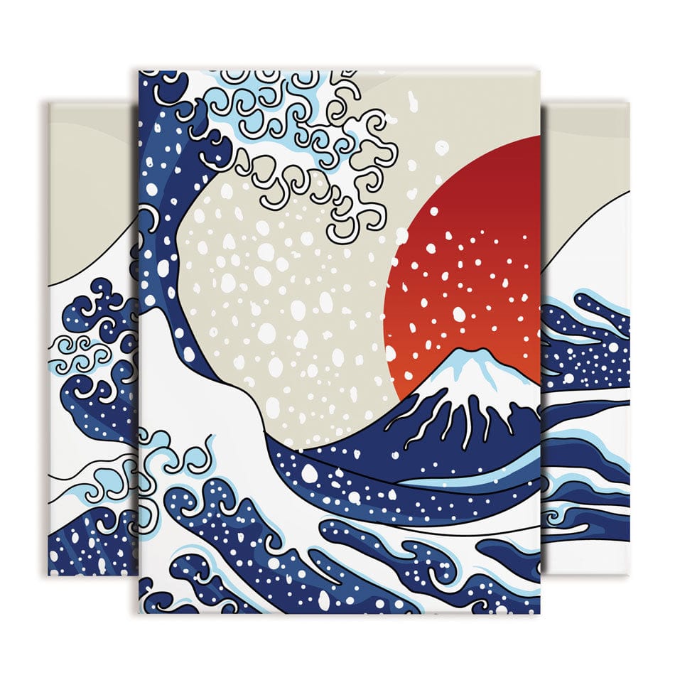 The Great Wave Trio Canvas Print wall art product Syquallo / Shutterstock