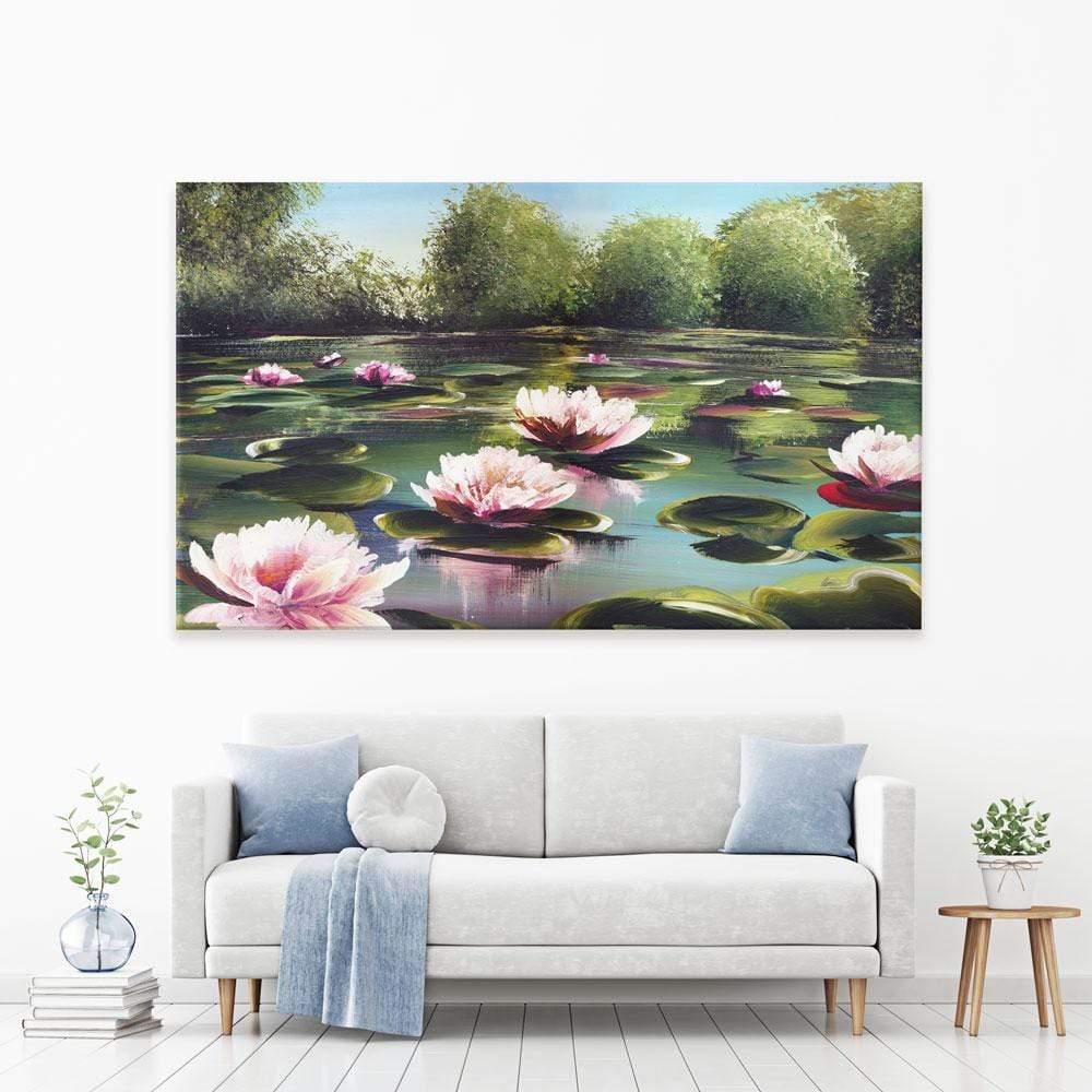 Water Lilies Canvas Print wall art product olga jefimova / Shutterstock