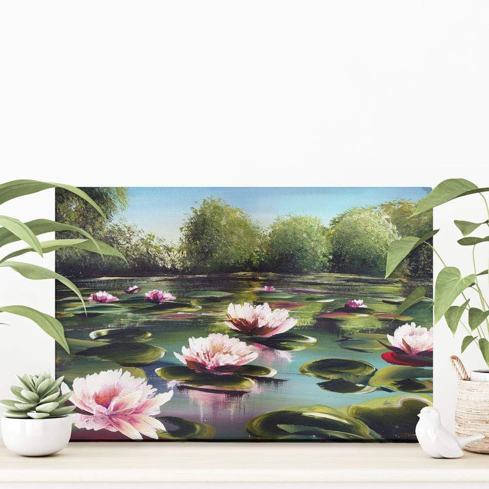 Water Lilies Canvas Print wall art product olga jefimova / Shutterstock