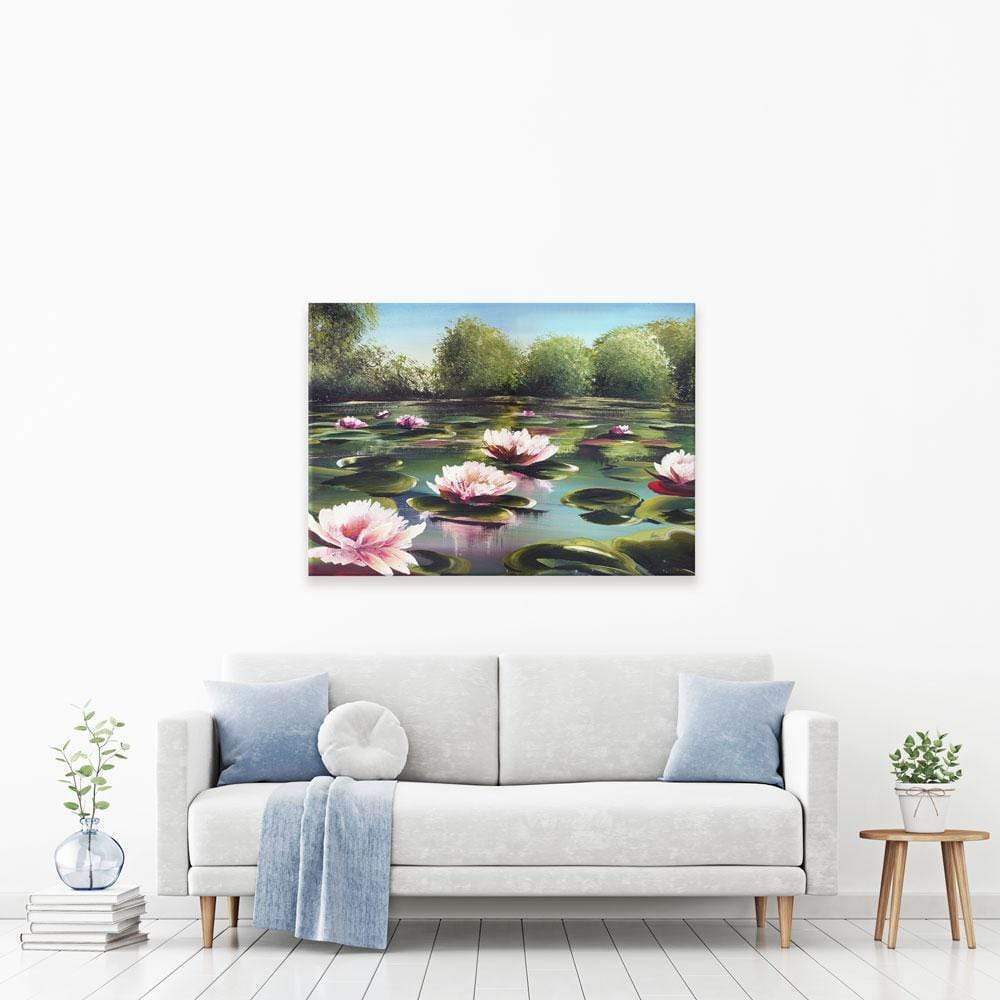 Water Lilies Canvas Print wall art product olga jefimova / Shutterstock