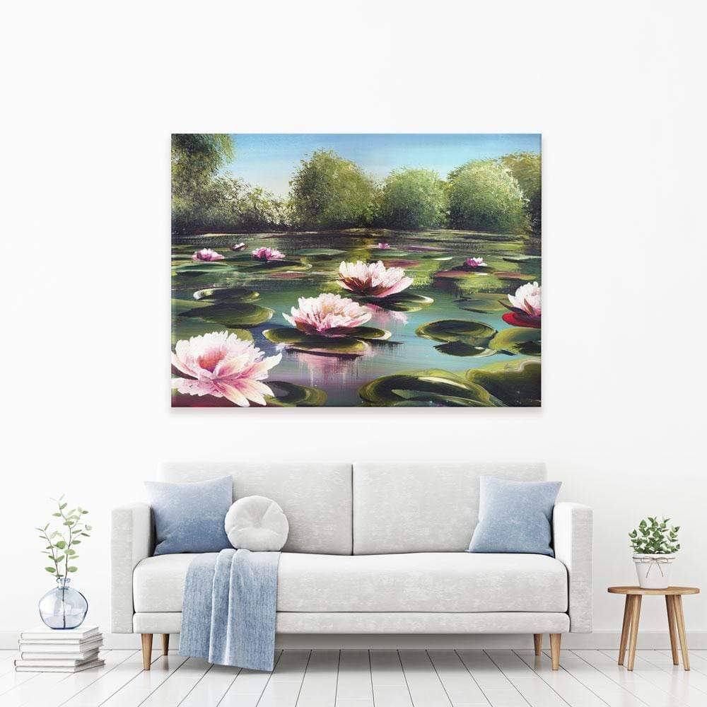 Water Lilies Canvas Print wall art product olga jefimova / Shutterstock