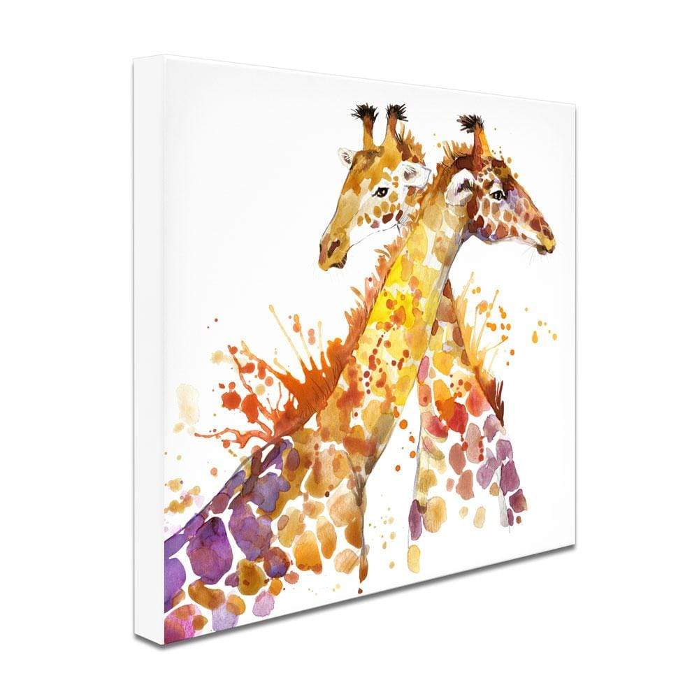 Watercolour Giraffe Square Canvas Print wall art product Faenkova Elena / Shutterstock