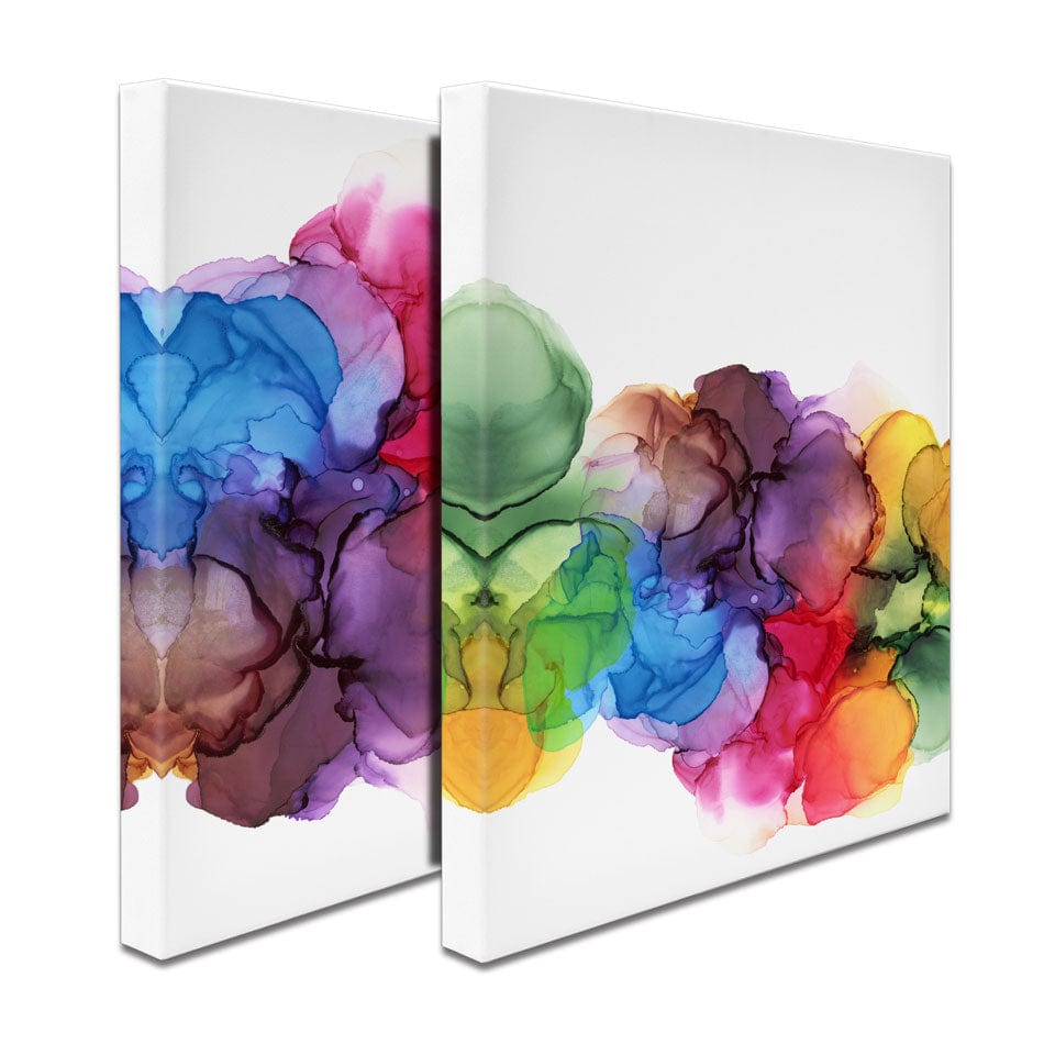 Watercolour Rainbow Curve Duo Canvas Print wall art product Rudchenko Liliia / Shutterstock