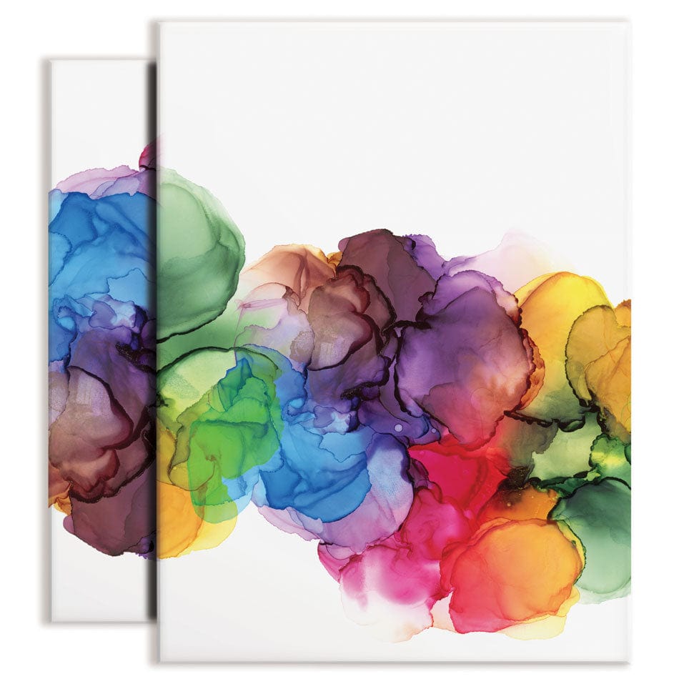 Watercolour Rainbow Curve Duo Canvas Print wall art product Rudchenko Liliia / Shutterstock