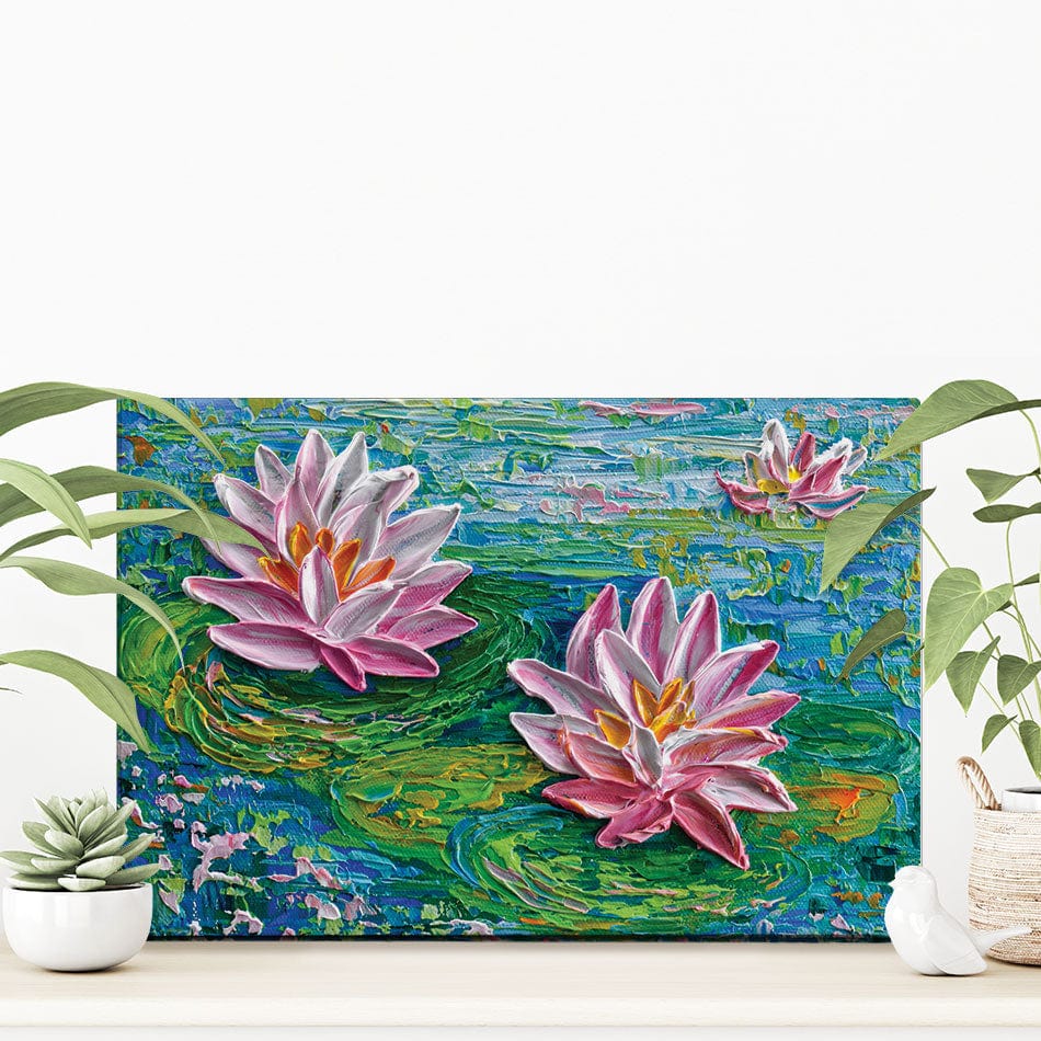 Waterlillies Pond 2 Canvas Print wall art product Olga Tkachyk