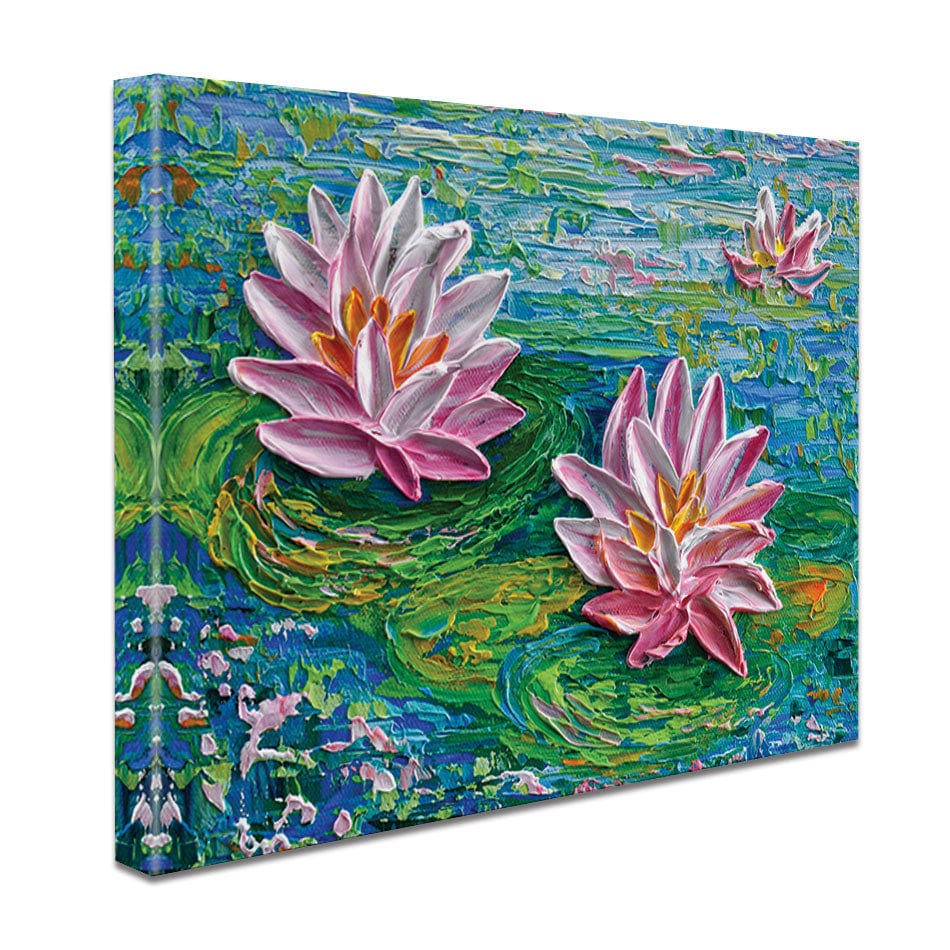 Waterlillies Pond 2 Canvas Print wall art product Olga Tkachyk