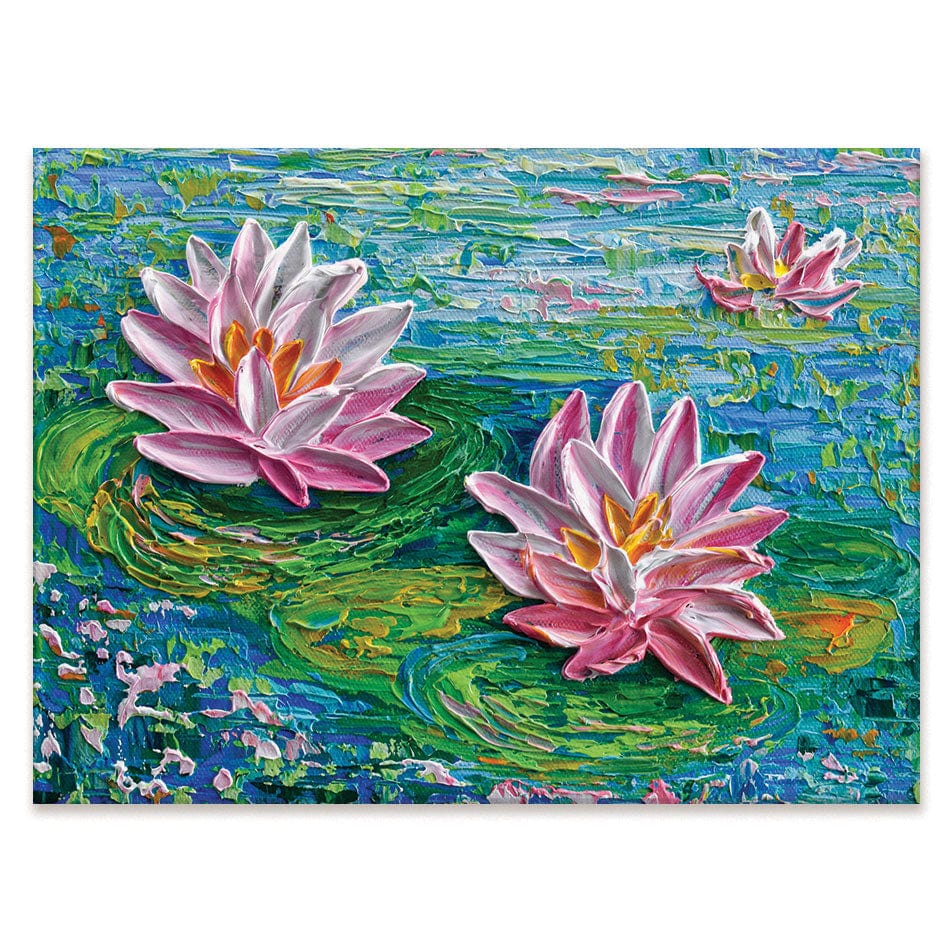 Waterlillies Pond 2 Canvas Print wall art product Olga Tkachyk