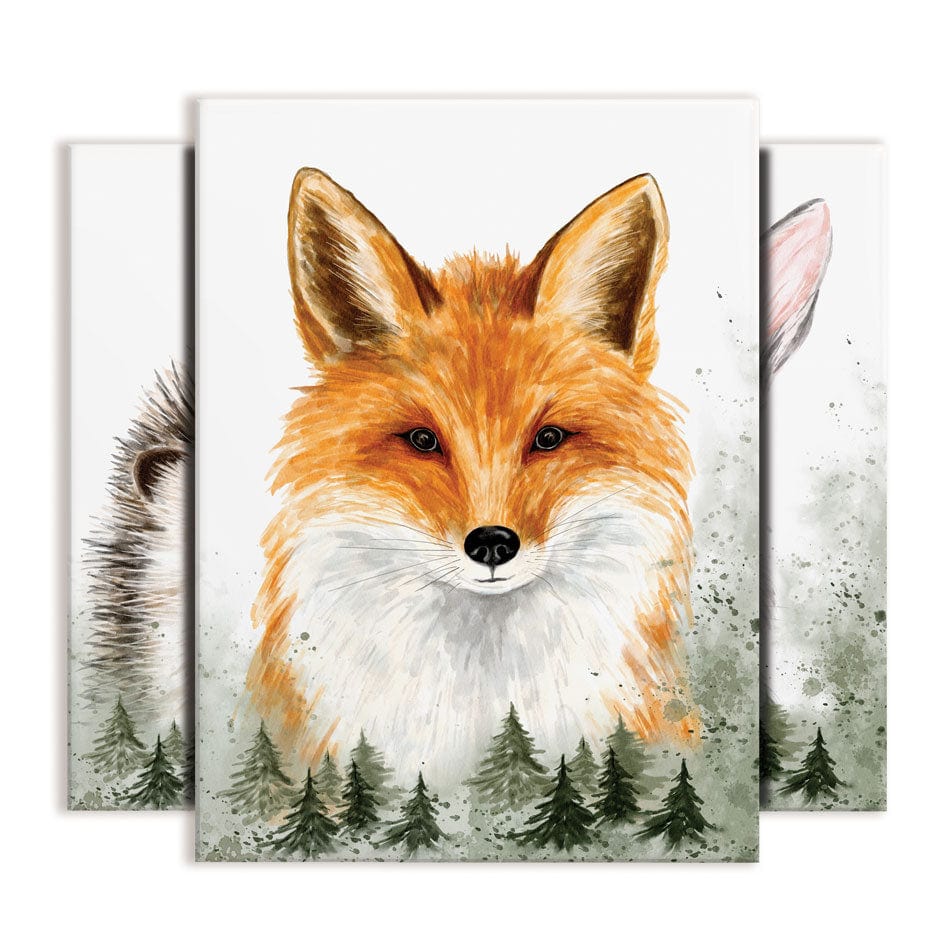 Woodland Animals Trio Canvas Print wall art product AmelieDream / Shutterstock